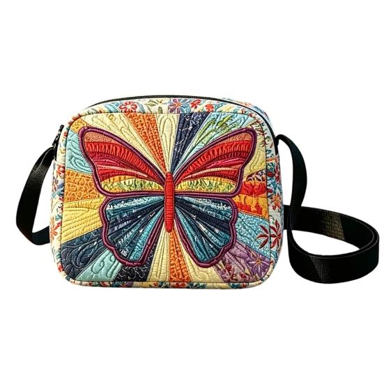 Quilted Crossbody Bag for Women, Adjustable Strap Casual Handbag, Lightweight Portable Travel Purse, Single Shoulder Bag with Zipper