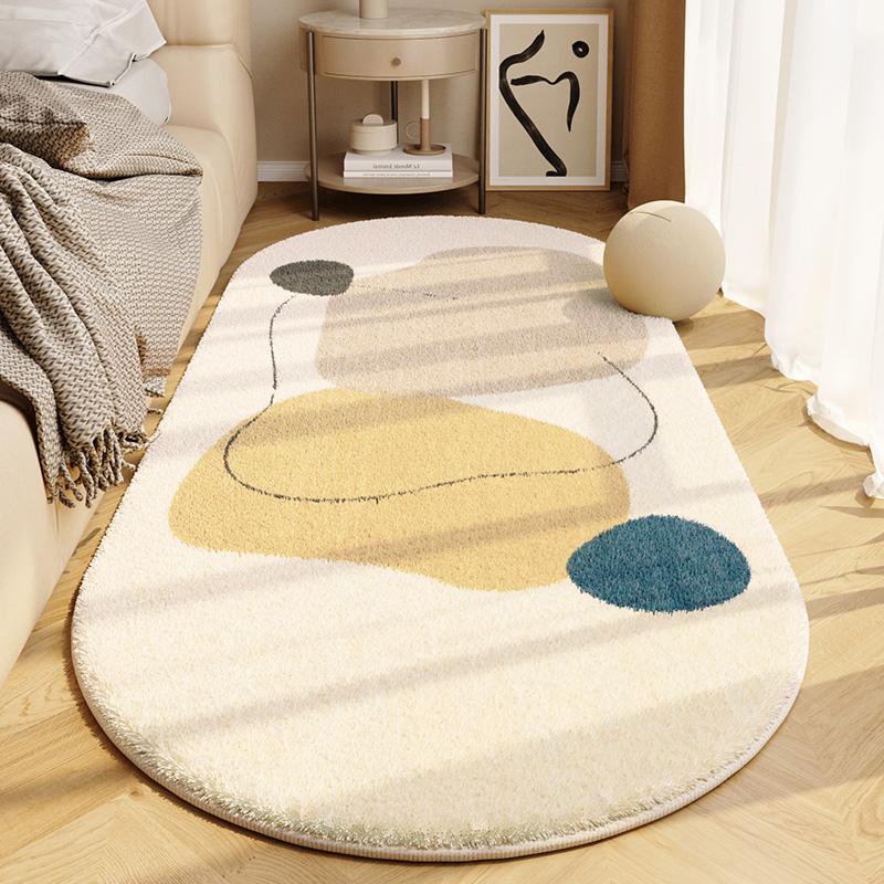 Morandi Color Bedroom Bedside Carpet Master Bedroom Bedside Floor Mat Room Premium Sense Floor Mat Long Strip Machine Washable Mat