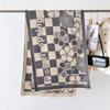 Autumn And Winter Retro Style Warm Scarf Shawl Classic Landscape Letter Printing Decorative Scarf Imitation Cashmere Large Shawl