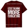 Forklift Operator Driver Truck Graphic T-shirts WoFashion Casual Tshirt 100% Cotton Loose Oversized T Shirt