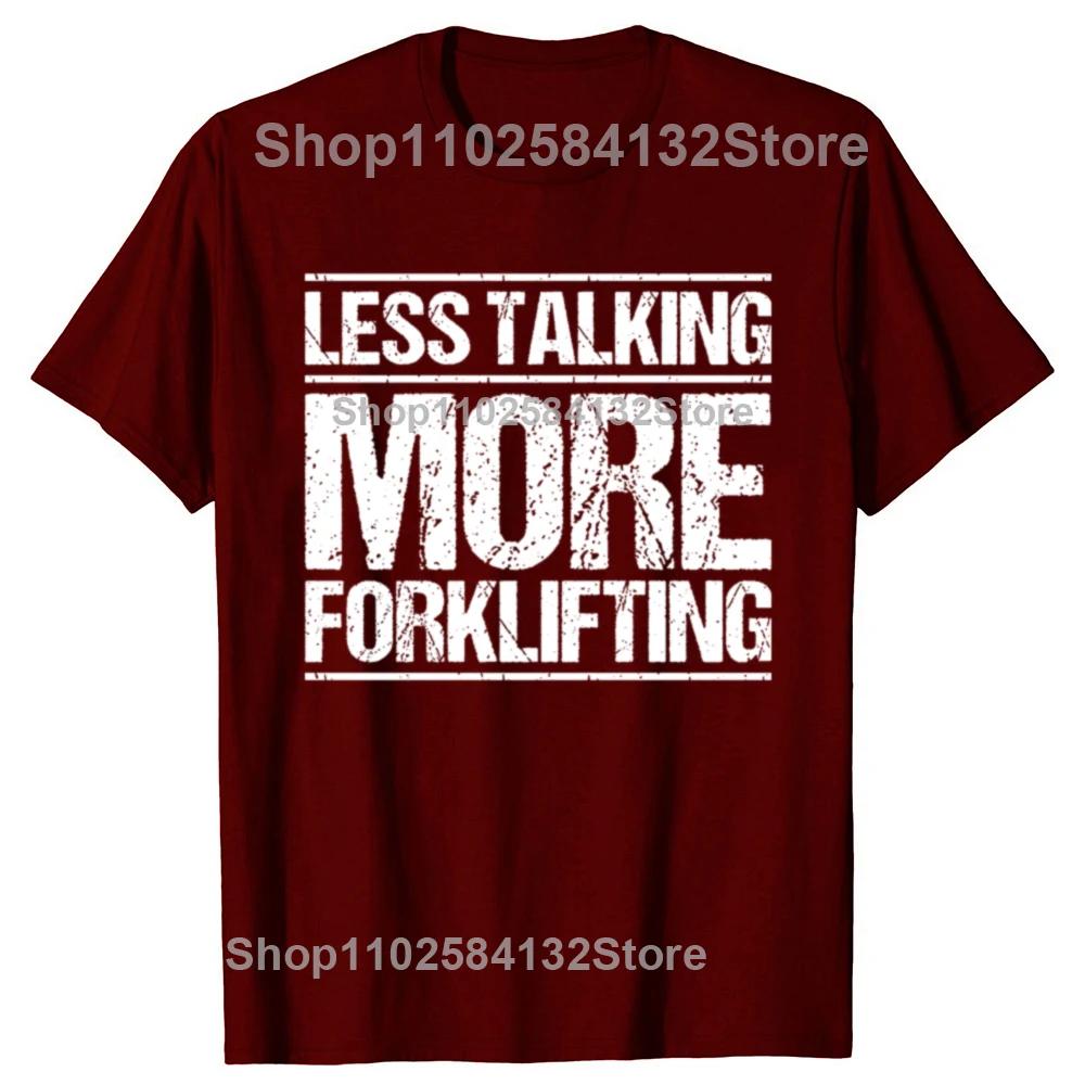 Forklift Operator Driver Truck Graphic T-shirts WoFashion Casual Tshirt 100% Cotton Loose Oversized T Shirt