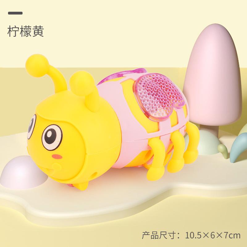 Clockwork Toy Pull Wire Little Bee Luminous New Strange Baby Children'S Creative Small Toy