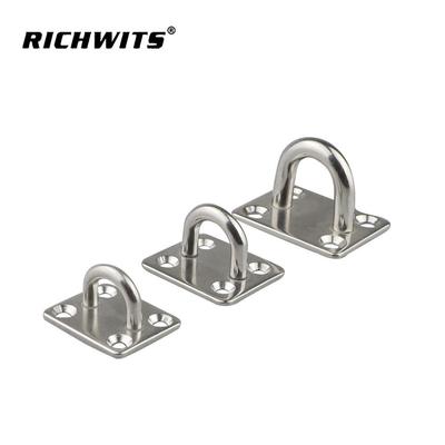 RICHWITS Stainless Steel Square Door Latch & Eye Plate for Marine Hardware