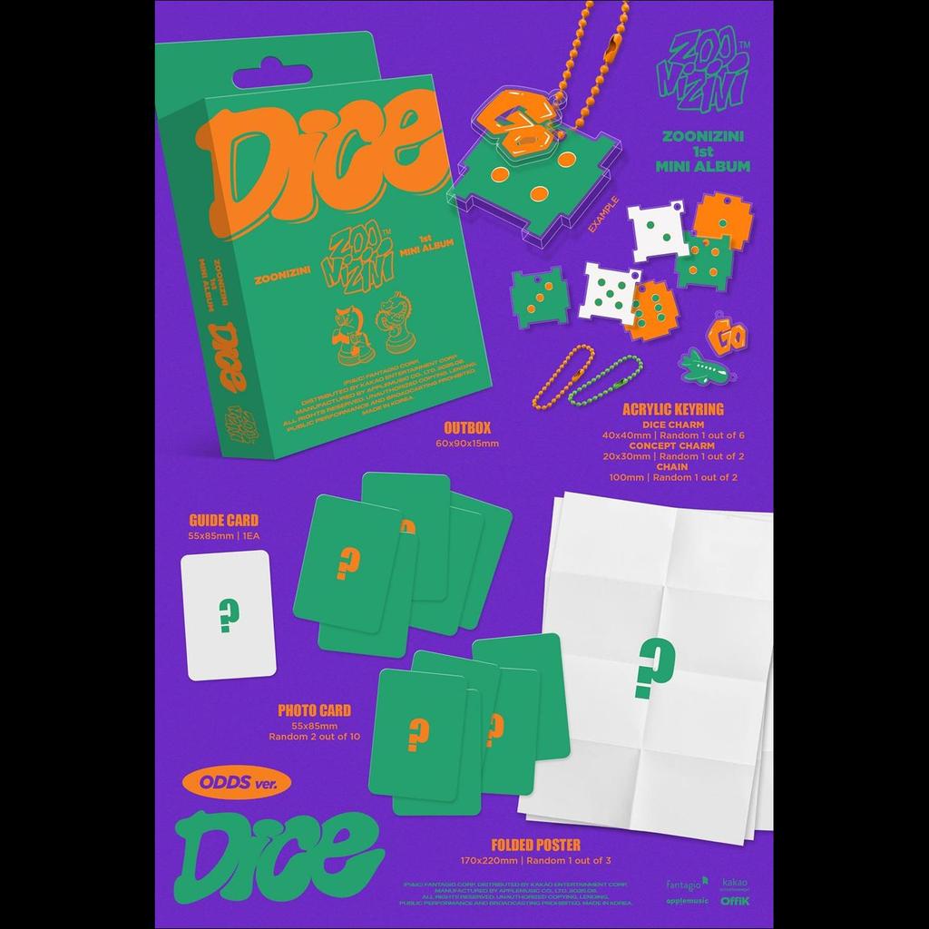 ZOONIZINI (ASTRO) - KOSTKY (ODDS ver. / SUDÁ ver.) META 1. mini album