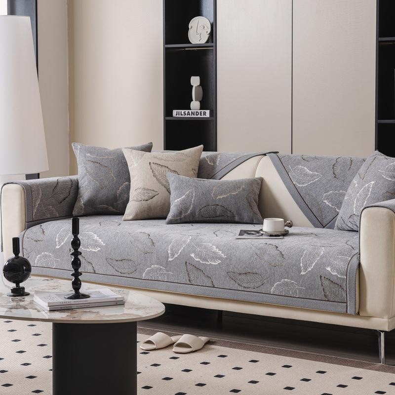 Chenier Sofa Cushion Is Universal In All Seasons  New Light Luxury High-End Seat Cushion Non-Slip Sofa Cover Cover Cloth