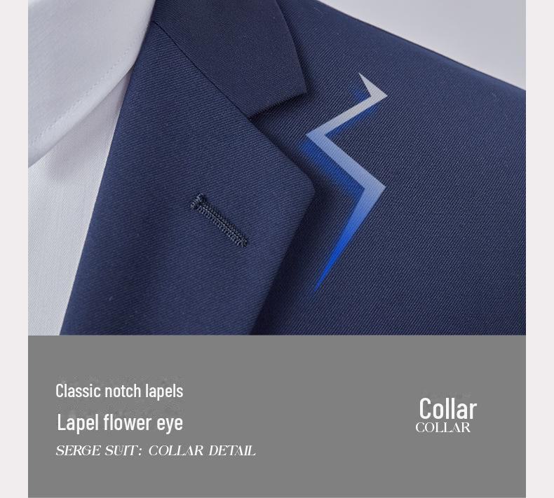 601 Men's Slim Fit Business Suit - Professional Formal Attire for Work and Interviews