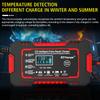 Quick Charge Power Pulse Repair LCD Display Car Battery Charger For Auto Moto Wet Dry Lead Acid AGM Gel 12V 6A