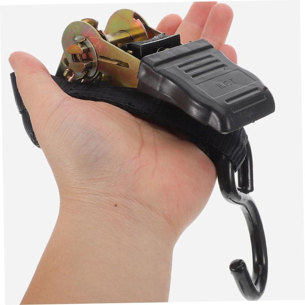 Black Heavy-Duty Cargo Straps Rust Proof Ratchet Tightener Straps Ratchet Tie Down Straps  Truck
