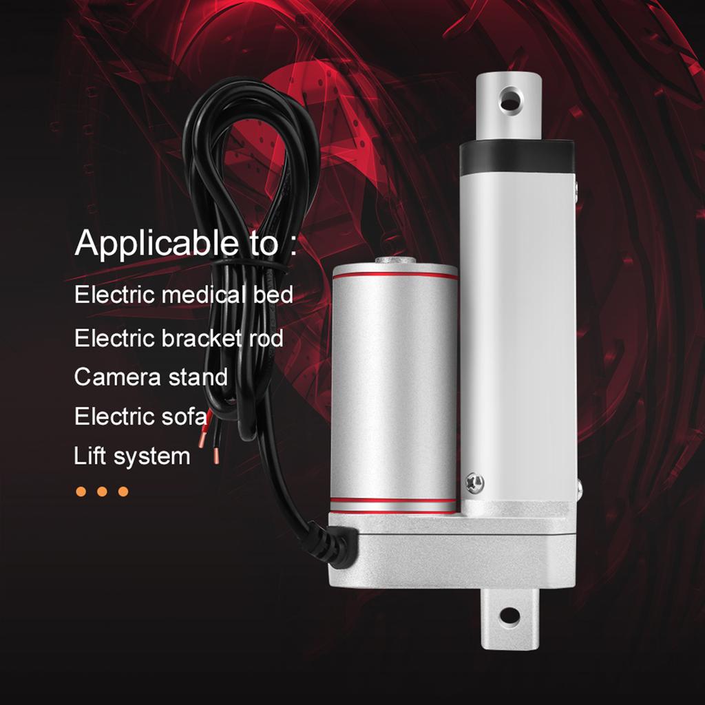 50mm Stroke High Duty 750N Straight Line Electric Linear Actuator 24V