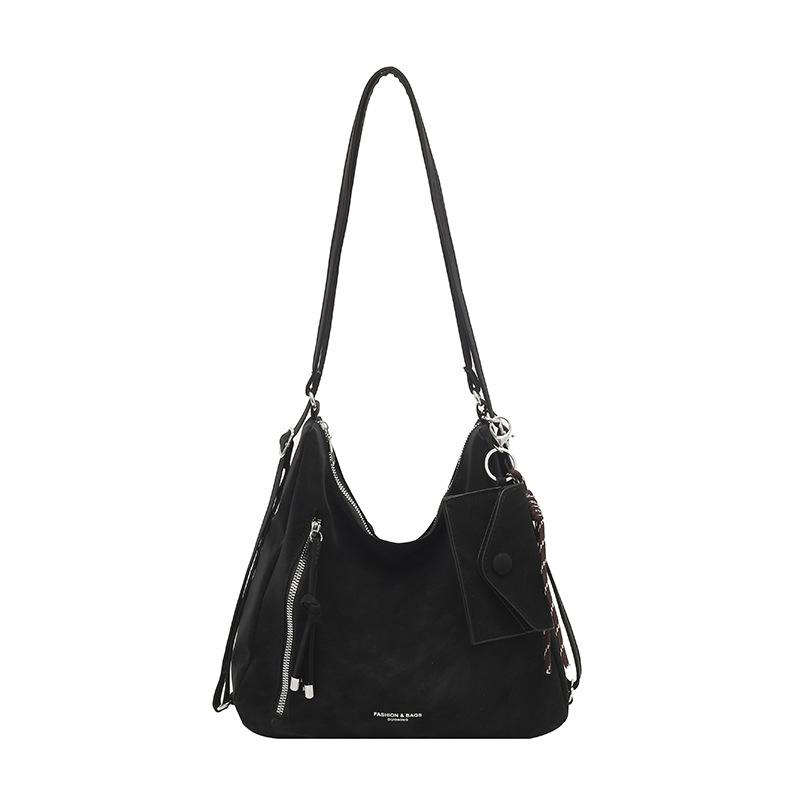 1Pc 2026 New Fashionable Versatile Retro Foreign Style Underarm Bag Solid Color Texture Shoulder Messenger Bag