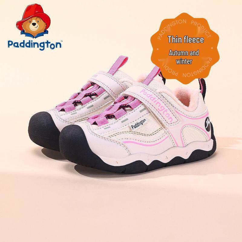 Paddington Bear Toddler Sports Shoes: 2025 Winter Warm Velvet Sneakers for Boys & Girls