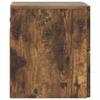 Wall Mounted Nightstand Smoked Oak 33 x 34.5 x 40 cm