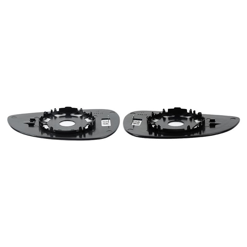 Car Wing Mirror Glass Heated with Backing Plate for Ford Fiesta MK7 2008-2017,Clear Anti-fog Rear View Door Side Mirror Replacement Parts