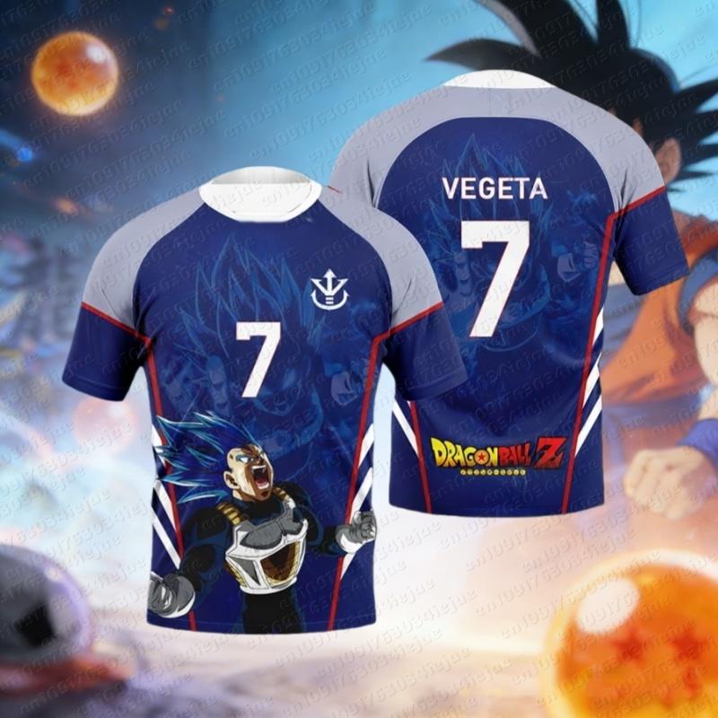 2026 Summer Dragon Ball Goku Vegeta Men's Football Jersey Cosplay