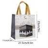 24pcs Eid Mubarak Gift Bags Gifts Packaging Bags with Handle Black Golden Star & Moon Pattern Ramadan Kareem Gift Bag Decoration