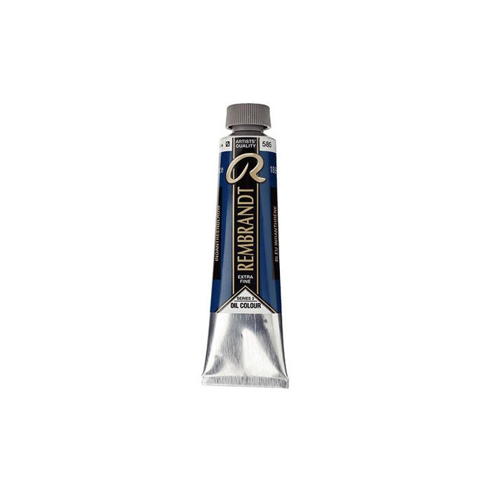 Peinture à l'huile - Bleu indanthrène - 585 - Extra-fine - Rembrandt - Tube 40ml