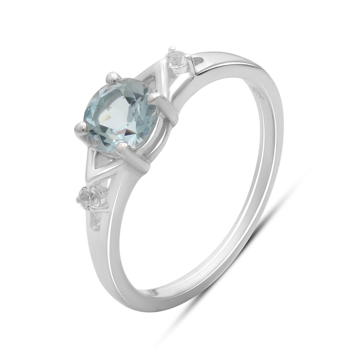 

Серебряные серьги с натуральным топазом 2.117ct (2179467) небо синє світло кольору