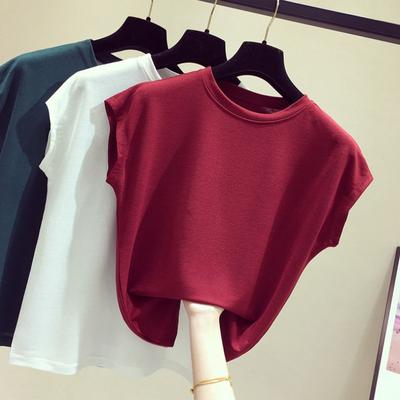Ice Silk Short Sleeve T-shirt Women's Summer New Sexy Spice Girls Loose Half Sleeve Base Shirt Shirt Top Trend