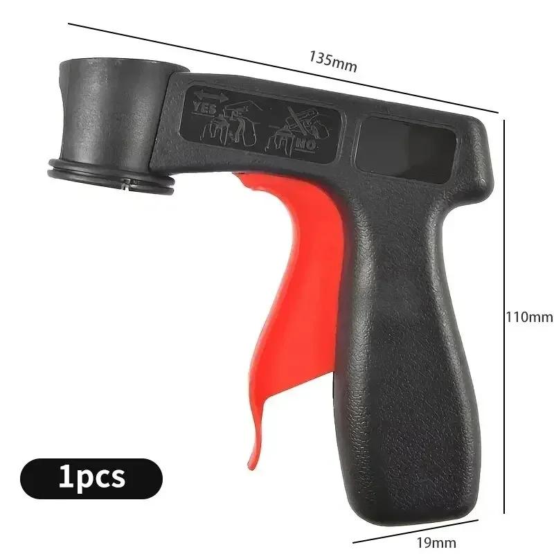 Plastic Portable Paint Spray Gun Handle Universal Car Wrap Spray Tool with Full Grip Trigger Locking Collar Manual Repair Tools