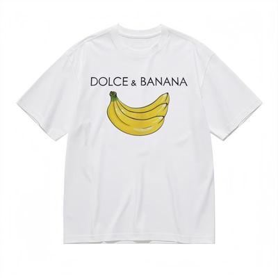 Damen Bequemes Atmungsaktives Klassisches T-Shirt Banane Und Slogan Grafik-T-Shirt
