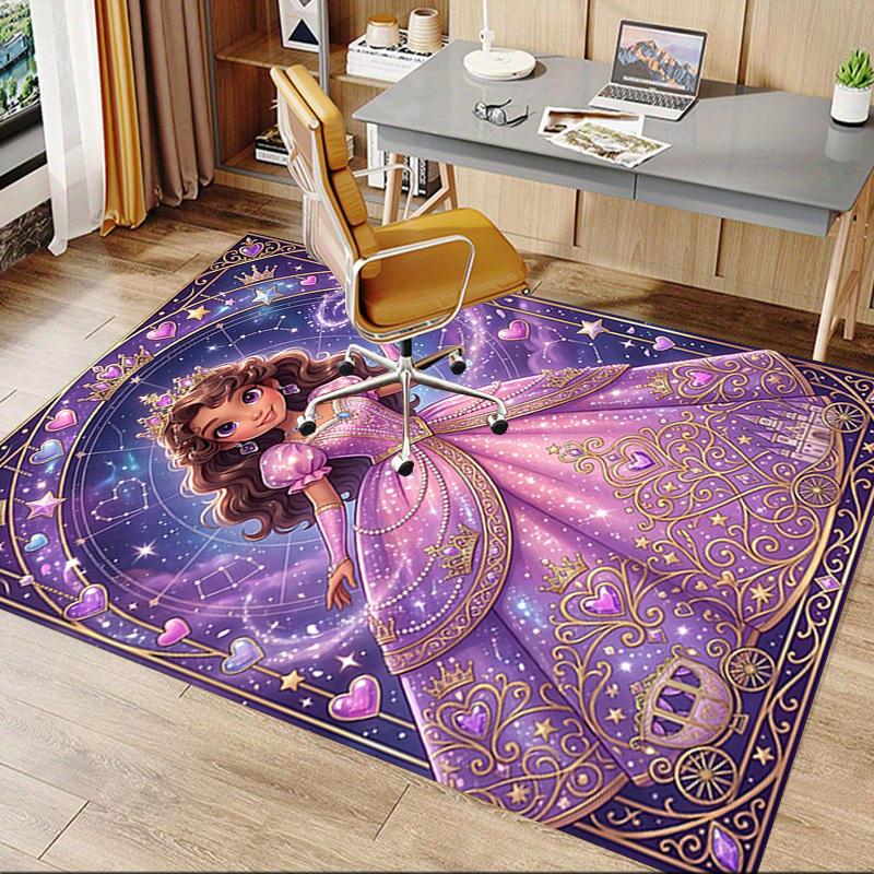 1PC Princess Castle Non-Slip Floor carpet, Office, family, bedroom, Studio - Large Area Rug, Vibrant Colors, Longlasting Material-C0493