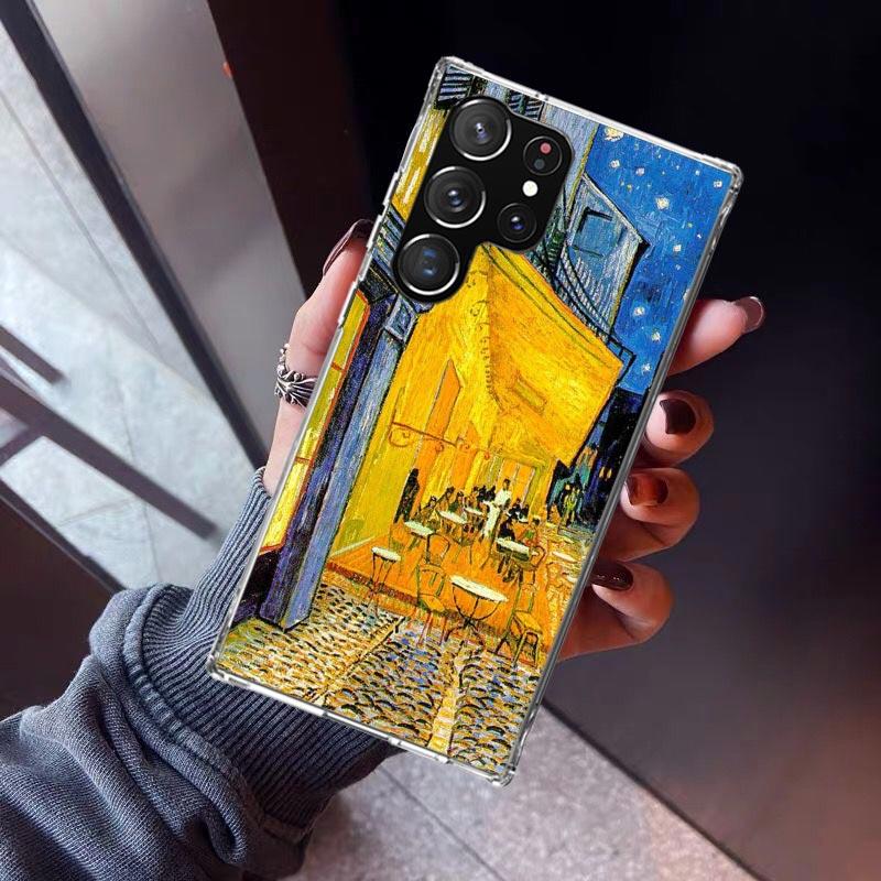 Van Gogh Oil Art Painting Phone Case For Samsung Galaxy S23 S24 S25 Edge S26 Ultra S22 + S21 Plus S20 FE Cover Silicone Print Sh