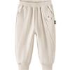 TONGTAI Baby Unisex Modal Cotton Embroidered Cuffed Sweatpants