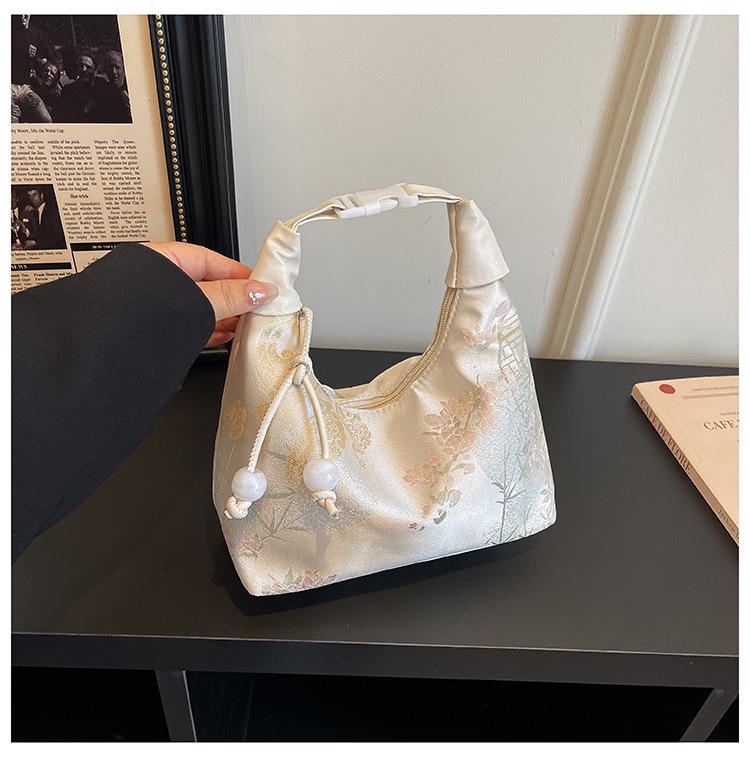 2026 Silk Jacquard Handbag: Elegant Crossbody & Shoulder Bag with Chinese National Style