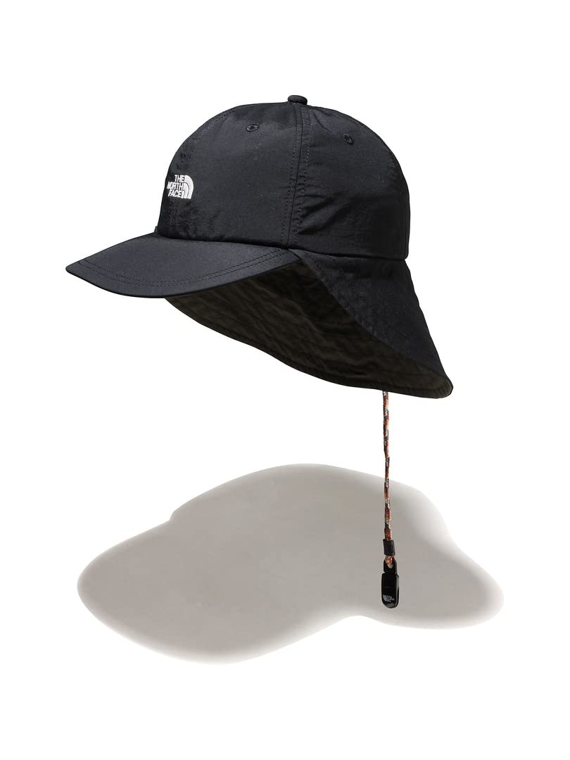 

North Pohono Sun Shield Cap Unisex Water Repellent UV Care Hat Clip Included Black Kids Small [The Face]
