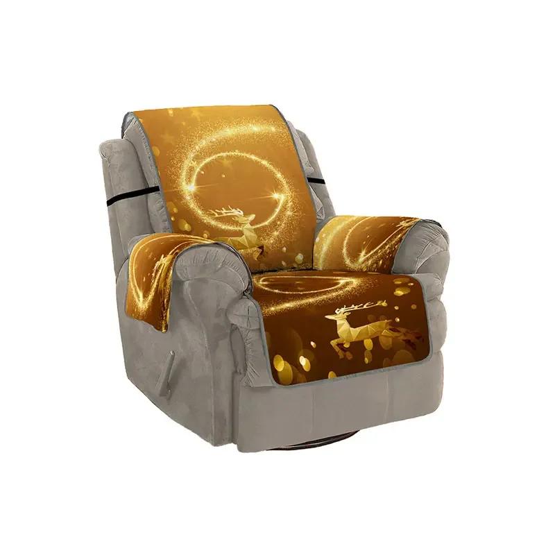 Christmas Decor Festive Living Room 1/2/3/ Seater Sofa Slipcover 3D Digital Pattern Couch Mat Sofa Covers Dropshipping