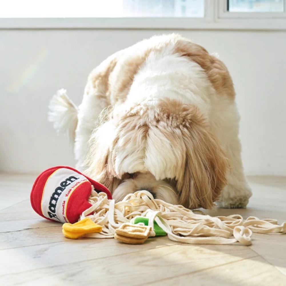 Noodle Shape Leaking Food Toy Dog Nosework Training Toy Interactive Enrichment Toy Nose Work Toy for Small and Medium Dogs China Mainland