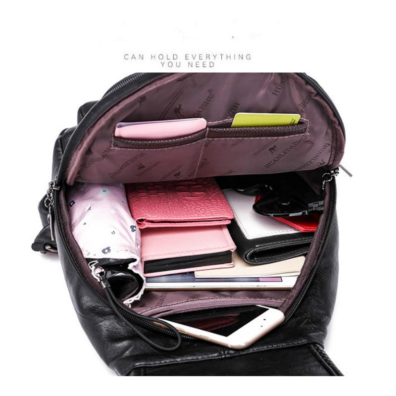 Europe and the United States Summer Shoulder Bag New Leather Leisure Solid Color Ladies Shoulder Bag Handbag Messenger Bag