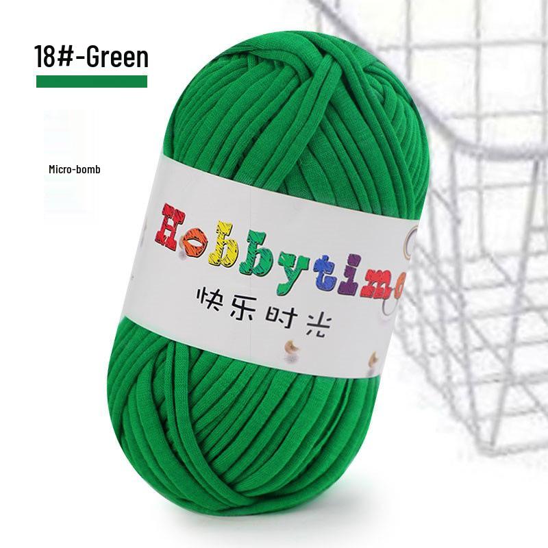 Cloth Strip Yarn DIY Crochet Kit: Handmade Bag, Knitting Material for Cushions, Carpets, and Dolls