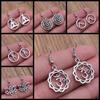 Om Sign Yoga Symbool Oorbel Yoga Om Symbool Zen Boeddhisme Glazen Oorbellen Voor Vrouwen Sieraden