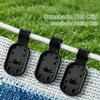 Black Plastic Shade Cloth Clips for Sun Cover Fabric, Clip-On Holders for Yard Cover Cloth, Home Growing Projects and Plant Row Cover Work, 100 Piece