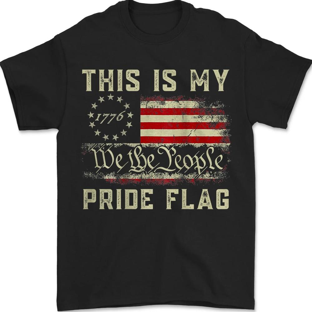 

This is My Pride Flag 1776 We The People American Flag Vintage Unisex T-Shirt 2XL