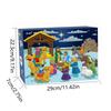 Weihnachtspuzzle für Erwachsene 24 Felder Krippe Jesus Puzzles Puzzle Kalender Religiöse Szene Winterfest Puzzle