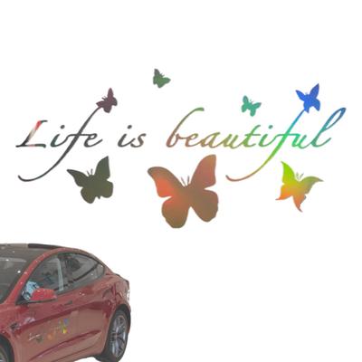 Car Sticker Strong Adhesive Reflective Decor Car Decal Stickers For Window Friends Men Women Driving Outdoor Motorcycles