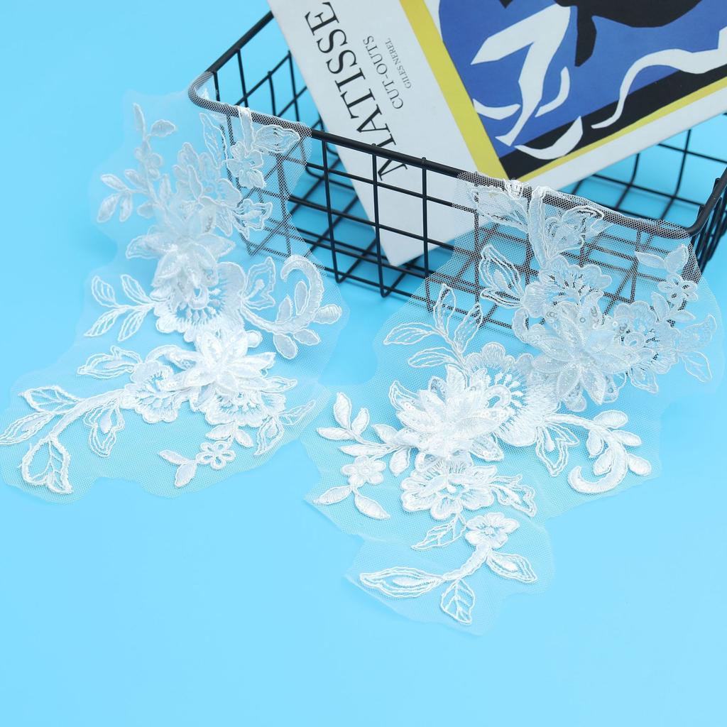 Three-Dimensional Multi-Layer Embroidered Lace Mesh Diy Accessories Lace To Flower Cloth Sticker Wedding Dress Women'S Performance Clothes