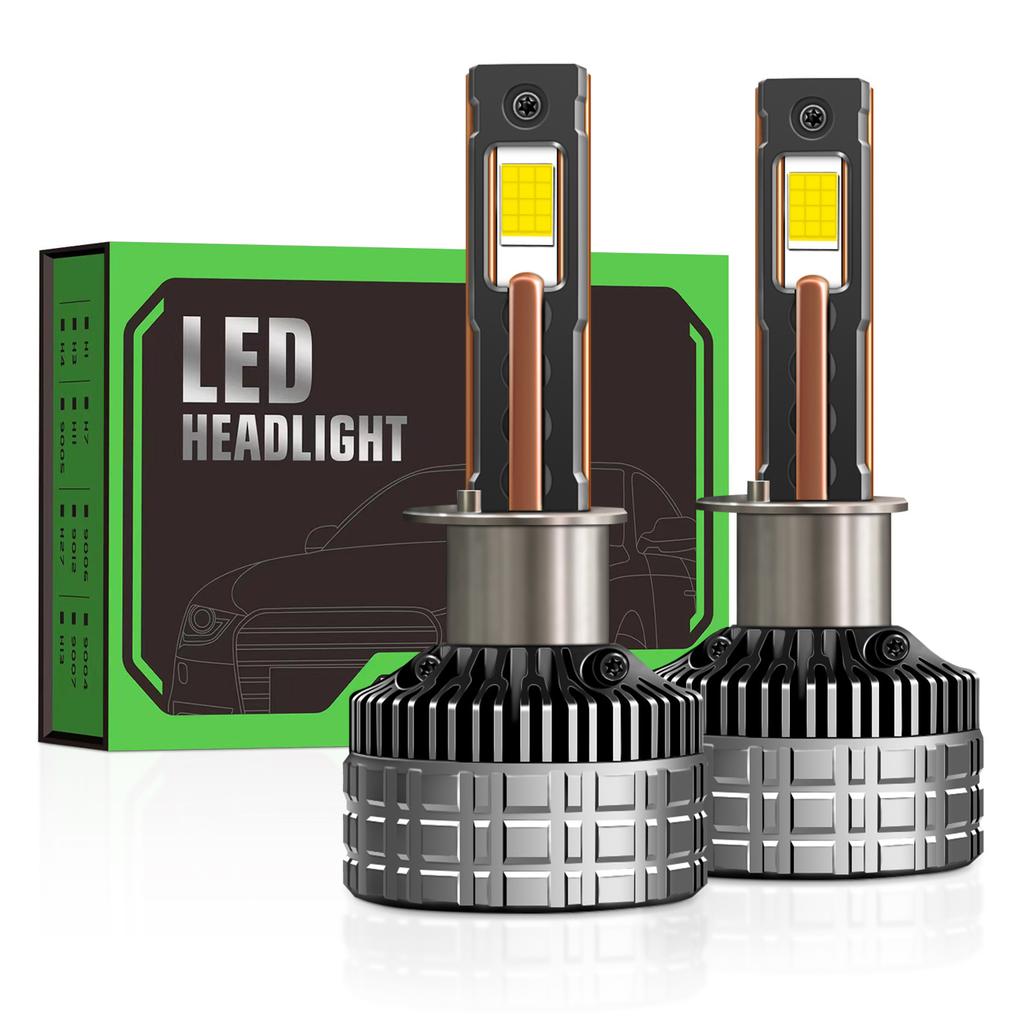 100W Four Copper Tube Led Car Light H7 High Power H1h11 Super Bright H4 Car Led Headlight 12V24V General Purpose Light