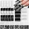 10 Rolls Nail Transfer Foils Sticker Black White Red Lace Flowers Nail Art Nail Charms Diy Nail Decoration Manicure Accessories
