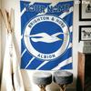 Custom Name Brighton&Hove Albion Wall Tapestry Aesthetic Wall Hanging Printed Fabric Blanket Decorative Tapestries for Bedroom Living Room Home Decor