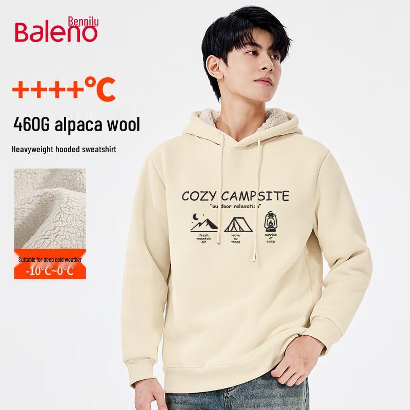 

Baleno Men s Winter Thickened Hooded Fleece Sweatshirt 5XL