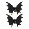 1/2Pcs Gothic Style Bat Hair Claw Spooky Goth Bats Wings Hairpin Women Halloween Metal Hair Accessories