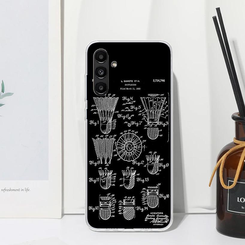 Badminton Sport Phone Case For Samsung Galaxy A17 A37 A57 A16 A26 A36 A56 A15 A25 A35 A55 A14 A24 A34 A54 A13 A23 A33 A53 A07 Ga