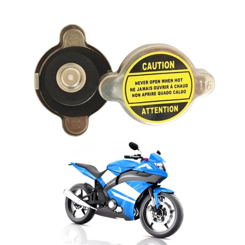 Aluminium 1.6 Bar Radiator Caps, Small Expansion Tank Radiator Caps Cover Universal Motorcycle ATV Car