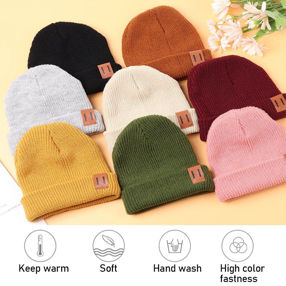 Winter Parenting Adult Knitted Hat Baby Cap Kids Beanie Winter Hat