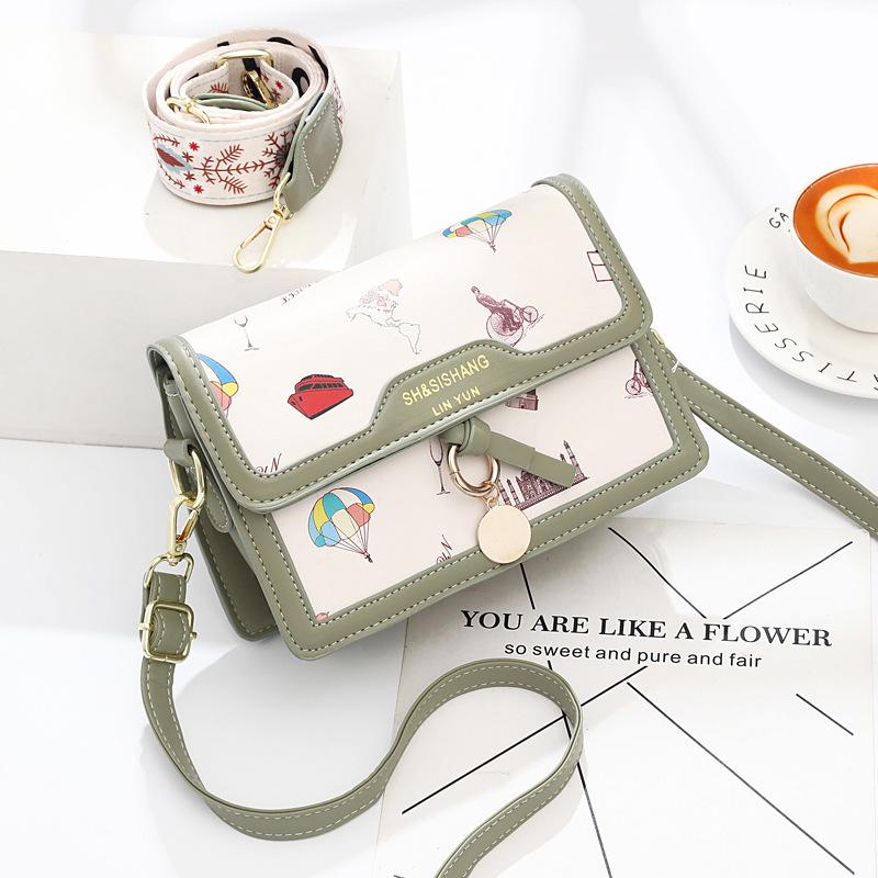 2025 New Small Bag Cute Fairy Small Square Bag Ins Shoulder Messenger Bag Female Texture
