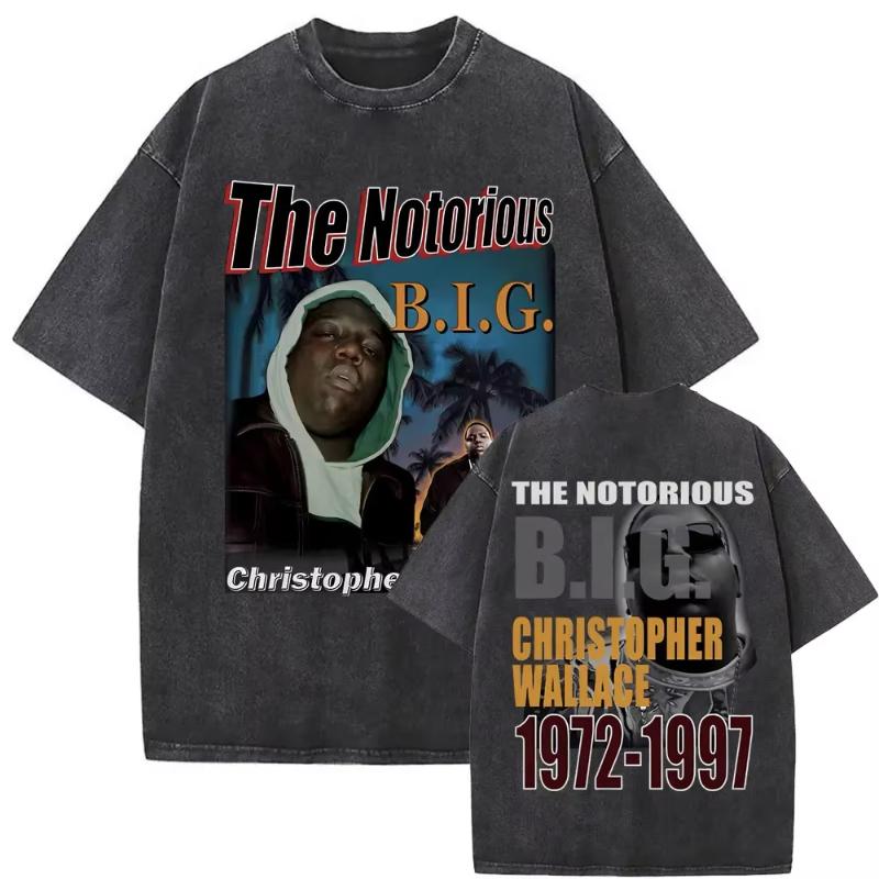 The Notorious Big Je To Všechno Byl Sen Grafické Vintage Vybledlé Tričko Hip Hop Rapper Biggie Smalls Trička Unisex Nadměrné Tričko