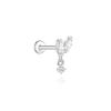6/7/8/9mm 1pc Sparkling Moissanite Earrings Classic Shining Circle Hoop Earrings For Women Fine Jewelry